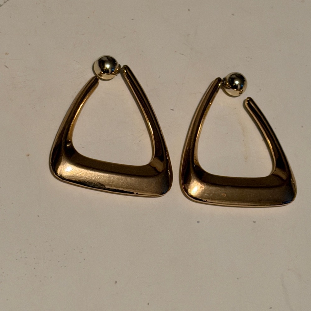 Miss Lola Gold Geometric Earrings